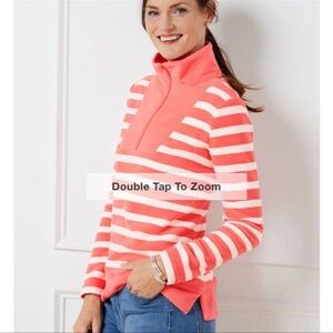 Talbots Half Zip Microfleece Top Womens